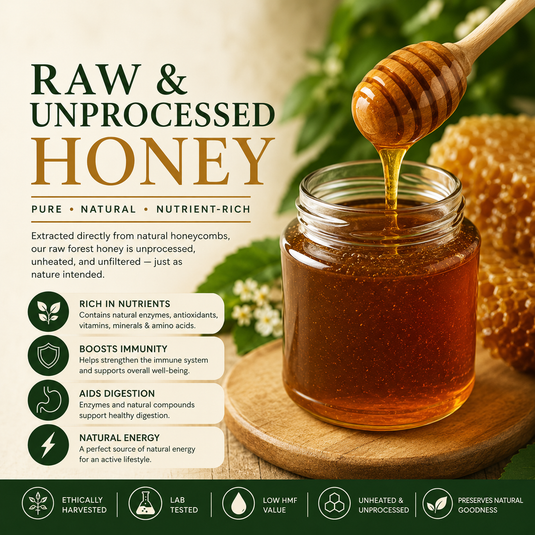 About Raw & Unprocessed Honey | Pure Natural Forest Honey India