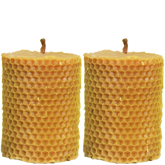 Hand-poured natural beeswax candles for relaxation