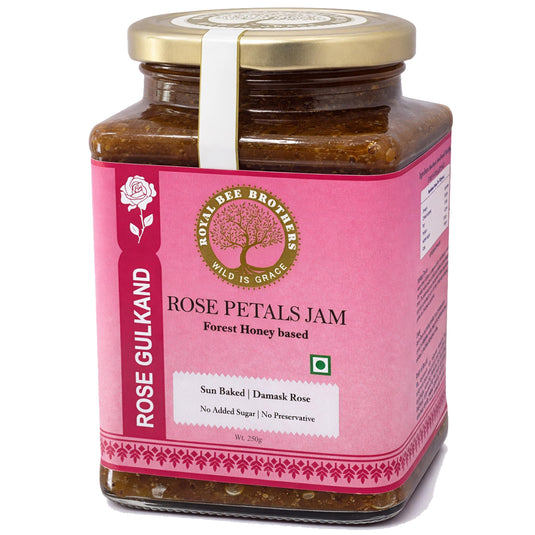 Rose Gulkand - Sun baked, crafted from honey & rose petals