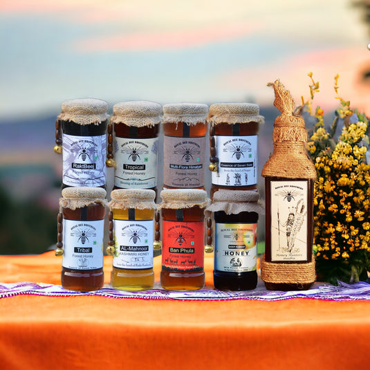 Varieties of 100% Pure & Organic Honey - 500g * 8 + 650g *1