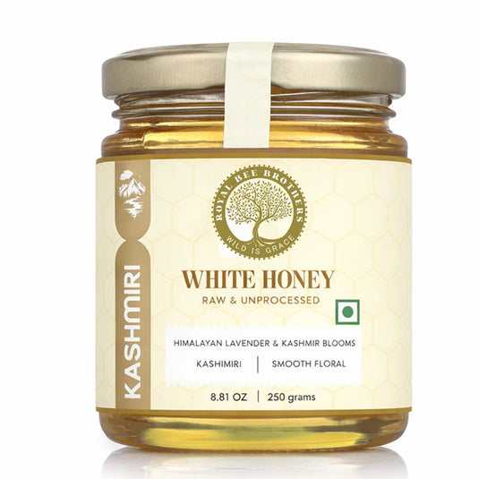 Pure Kashmiri forest honey harvested from wild Himalayan flowers with rich taste, natural enzymes, and authentic mountain honey purity
