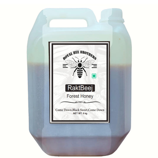 Dark, nutrient-rich forest honey from Raktbeej, hand-harvested in India’s deep forests.