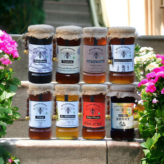 Eight different type of Forest Honey