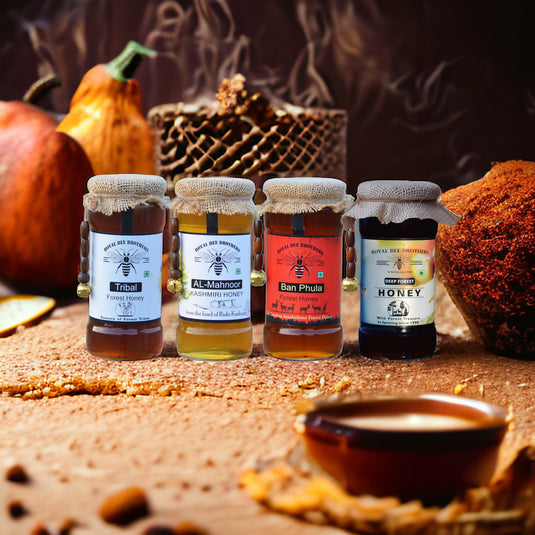 Raw and Unprocessed Forest Honey - 500g *4