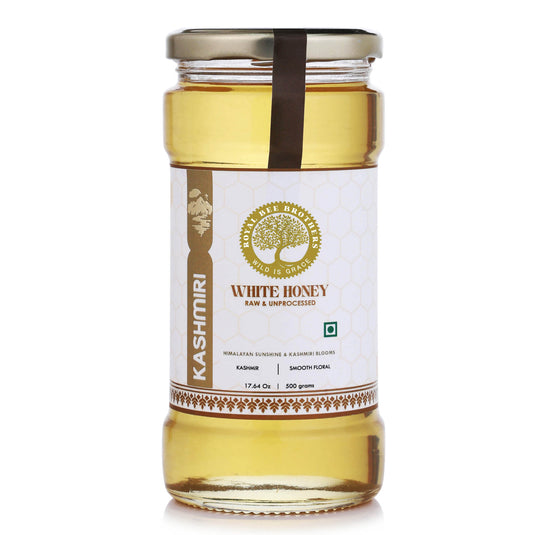 Kashmiri White Honey, Nectar of Sulai & Acacia Flora, Harvested from Kashmir Valley