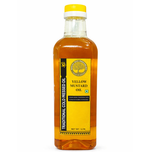 Premium Yellow Mustard Oil | Cold Pressed | Kachi Ghani | 0% Palm Oil
