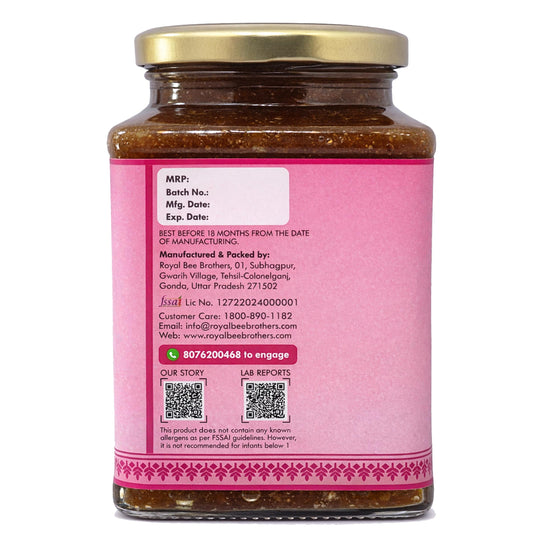 Rose Gulkand - Sun baked, crafted from honey & rose petals