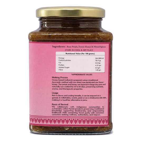 Rose Gulkand - Sun baked, crafted from honey & rose petals