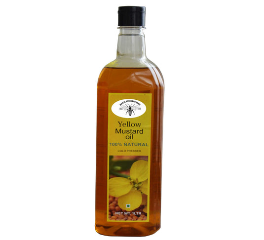 Yellow Mustard Oil - Cold Pressed, Kacchi Ghani