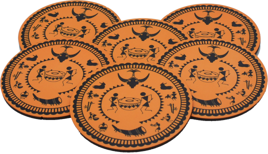 Mandakini - Contains 04 types of honey, chocolate box, beeswax candle, tribal tea coaster, wooden spoon