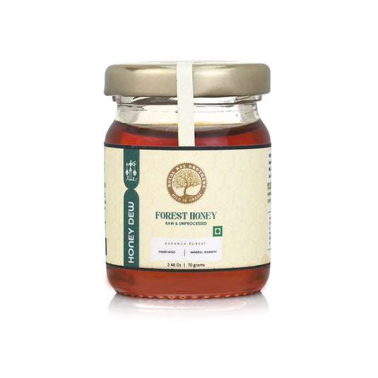 Gourmet collection of 7 artisanal honey varieties including wild forest honey, stingless bee honey, and Himalayan floral honey