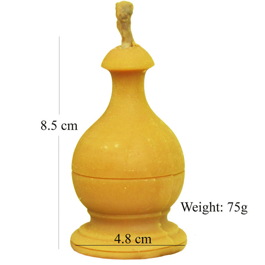 Eco-friendly handmade beeswax candle set for home decor
