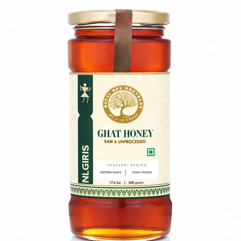 Ghat Forest Honey, Harvested from Sahyadri Hills Western Ghats, Wild Floral Nectar