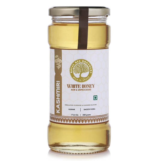 Premium Kashmiri honey sourced from Himalayan valleys, raw unprocessed honey rich in natural antioxidants and floral nectar from Kashmir