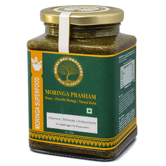 Moringa Prasham, a powerful blend of Moringa, Honey, Herbs and Spices