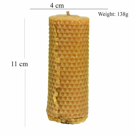 All-natural handmade beeswax candle set for relaxation