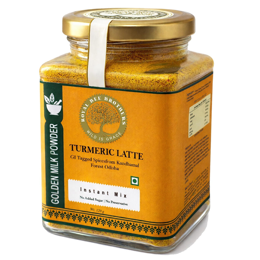 Natural Turmeric Latte - Essence of exotic species from Kandhamal Forest, Odisha - Instant Mix