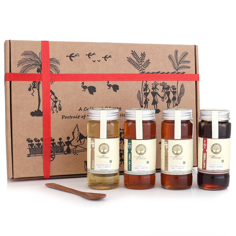 Veenapani - Premium Forest Honey Gift Hamper of India | Organic Gift Box