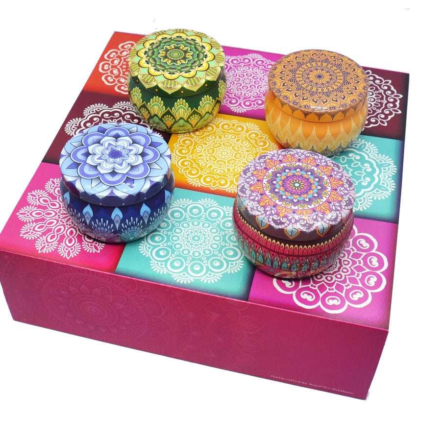 Vimala - Mandala art designed 04 beeswax candles