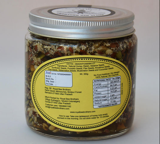Low-carb infused seed mix for keto diet