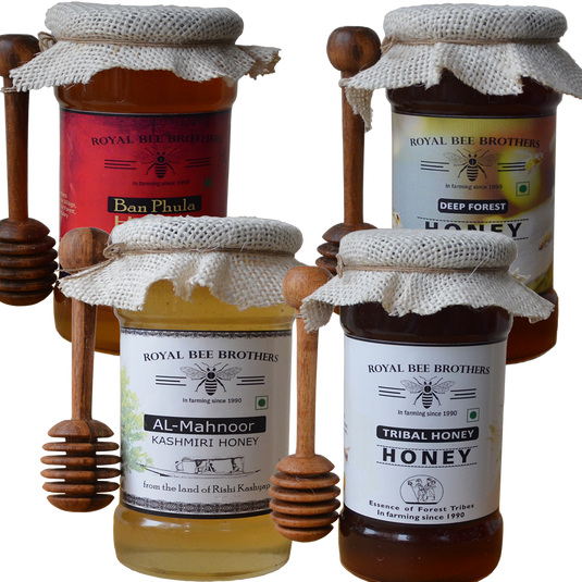 Raw and Unprocessed Forest Honey - 500g *4 - Royal Bee Brothers