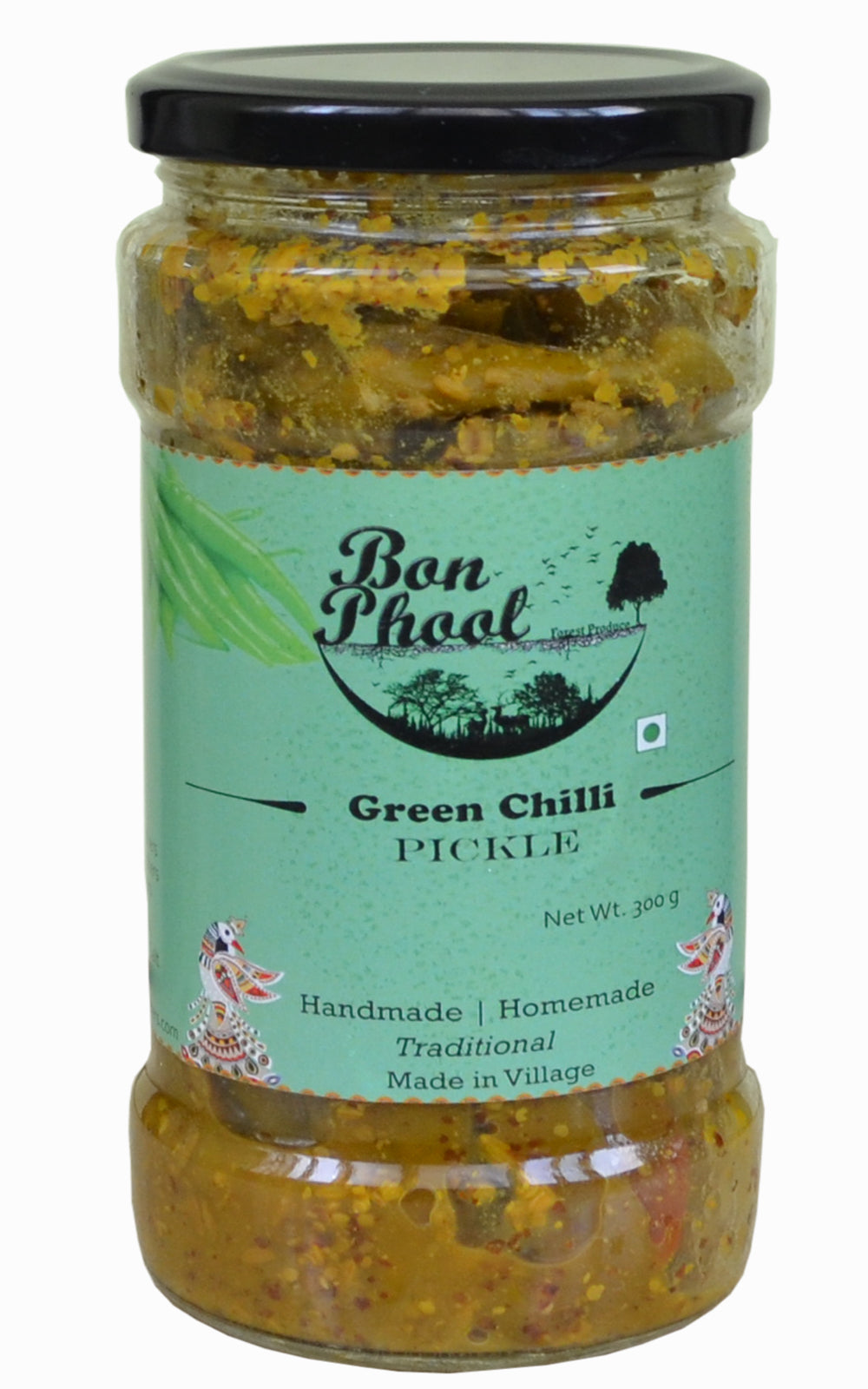 Green Chili Pickle - 300g - Royal Bee Brothers