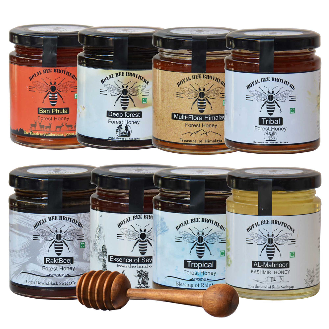 Rarest Forest Raw Honey Collection - (250 g * 8)